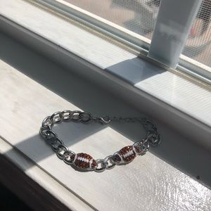 Football Necklace and bracelet